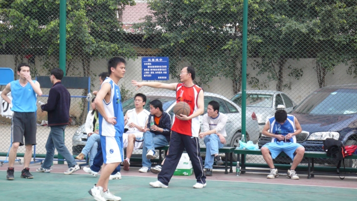 Basketball match with Wanhai