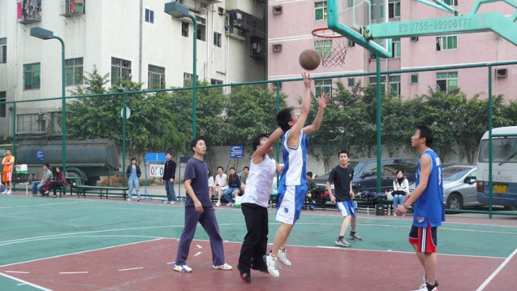 Basketball match with Wanhai