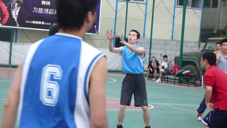 Basketball match with Wanhai