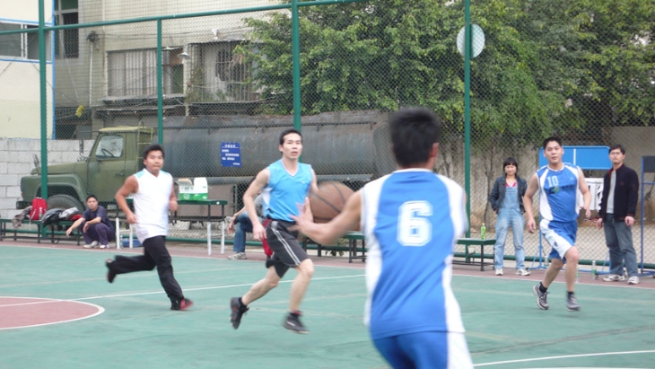 Basketball match with Wanhai