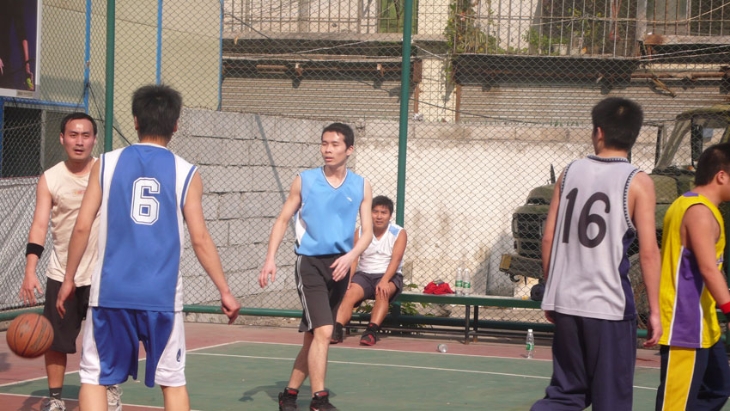 Basketball match with Wanhai