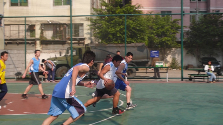 Basketball match with Wanhai