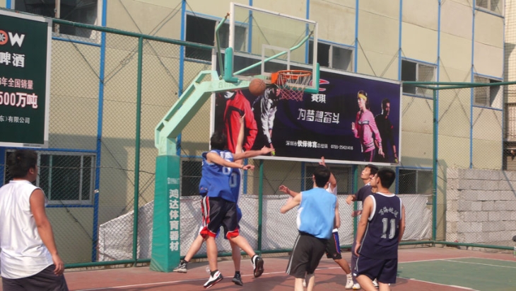 Basketball match with Wanhai