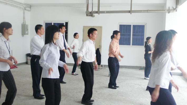 Tense rehearsal of company's annual meeting program