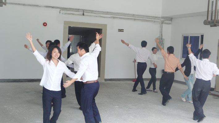 Tense rehearsal of company's annual meeting program